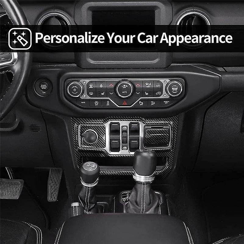Window Control Panel Trim for Jeep Wrangler Jl 2018-2022,carbon Fiber