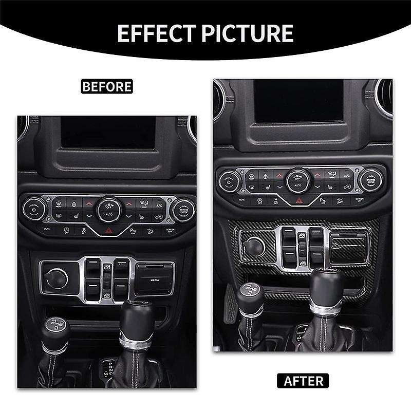 Window Control Panel Trim for Jeep Wrangler Jl 2018-2022,carbon Fiber