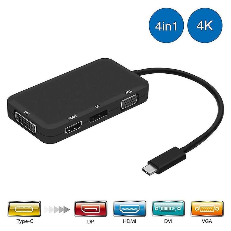 Compact Usb 3.1 Type C Multiport Uhd Converter