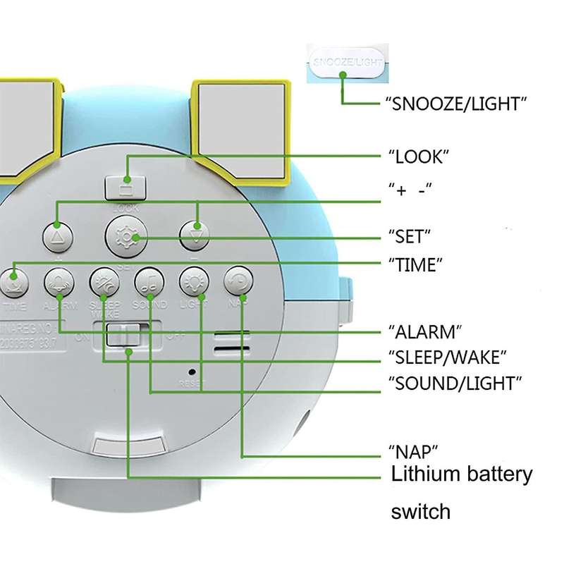 Kids Alarm Clock,okay to Wake Clock, Children's Trainer Clock