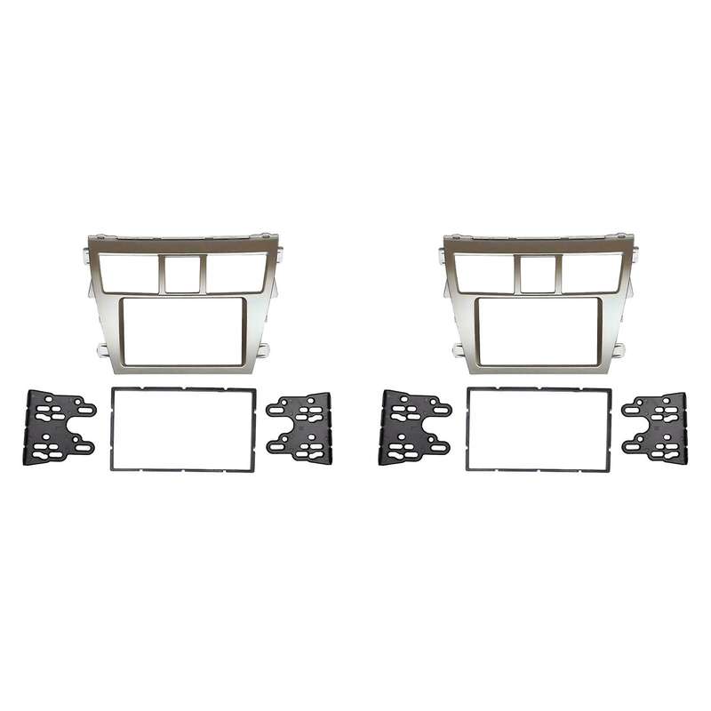 2x 2 Din Stereo Radio Dvd Player Frame Panel Trim for Toyota Vios
