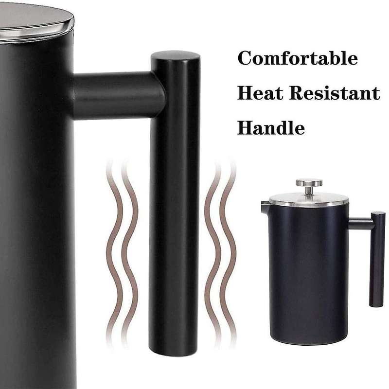 8 Cup/1 Litre French Press Coffee Maker, with 304 Stainless Steel