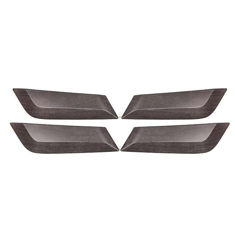 Car Inner Door Armrest Panel Handle Pull Trim (oak Wood Grain)