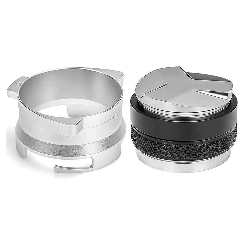 54mm Espresso Dosing Funnel,53 Mm Espresso Tamper Distributor Leveler