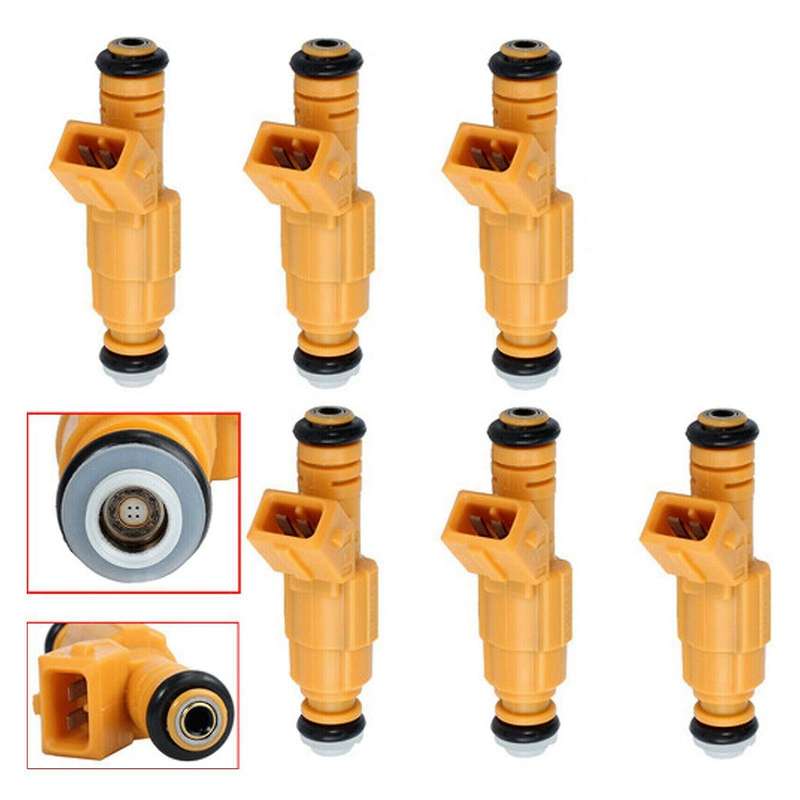 Set Of 6 Fuel Injectors 4-hole for Jeep Cherokee 89-98 0280155784