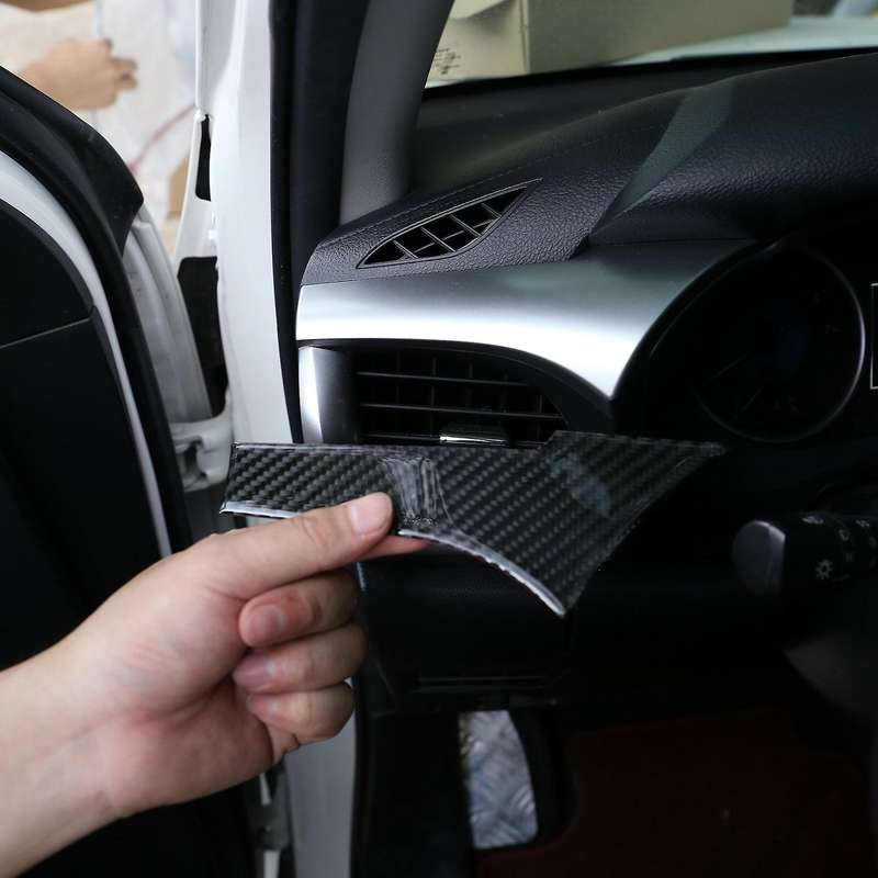 Carbon Fiber Car Dashboard Center Console Ac Vent Cover Trim