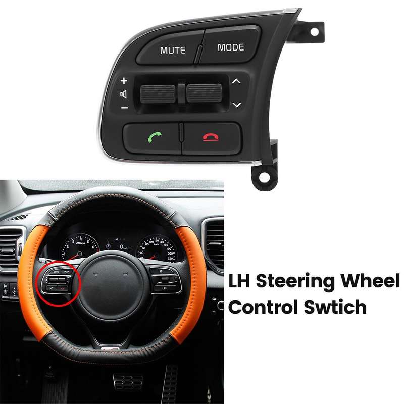 Car Lh Steering Wheel Remote Control Switch