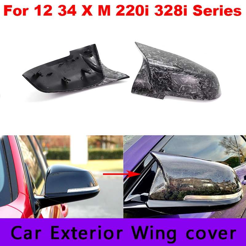 Car Front Door Mirror Caps Exterior Wing Cover Protective Cover
