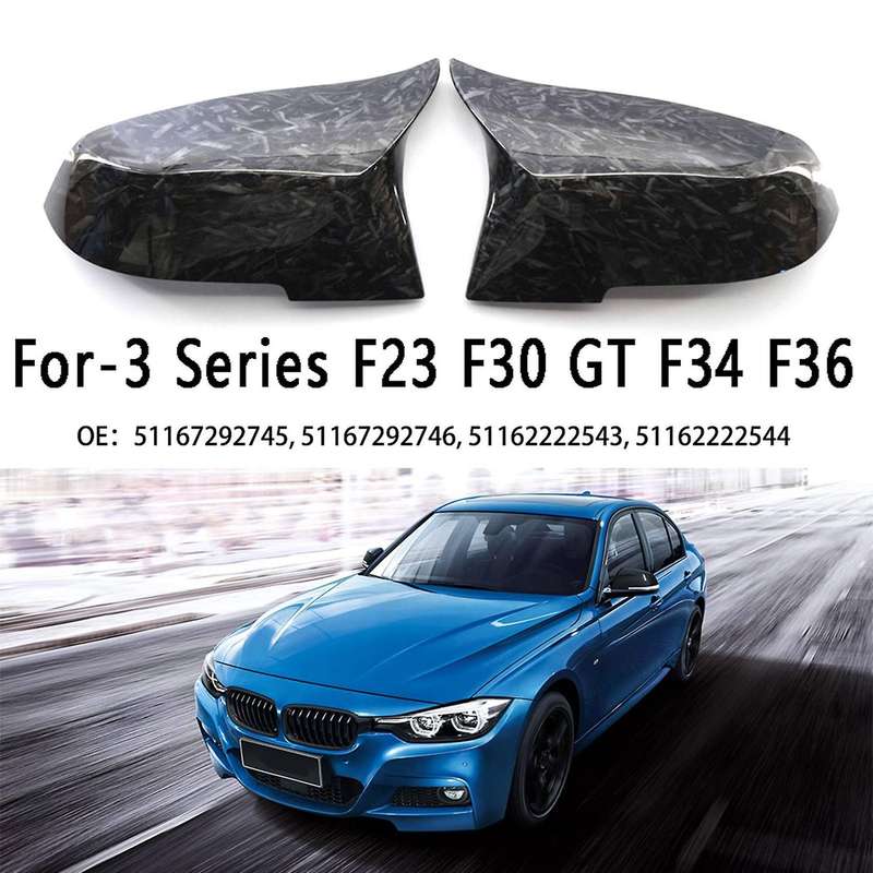 Car Front Door Mirror Caps Exterior Wing Cover Protective Cover