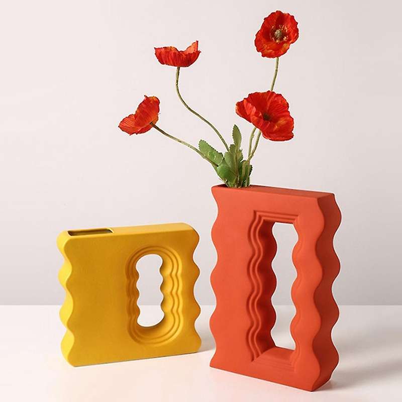 Nordic Art Vase Morandi Ceramic Vase Room Home Desktop Decoration 2