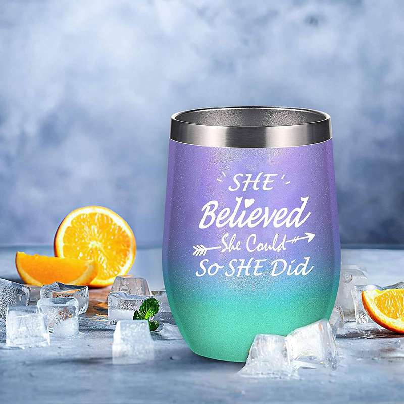 12 Oz Wine Tumbler,graduation Gifts for Her, Funny Birthday Gifts