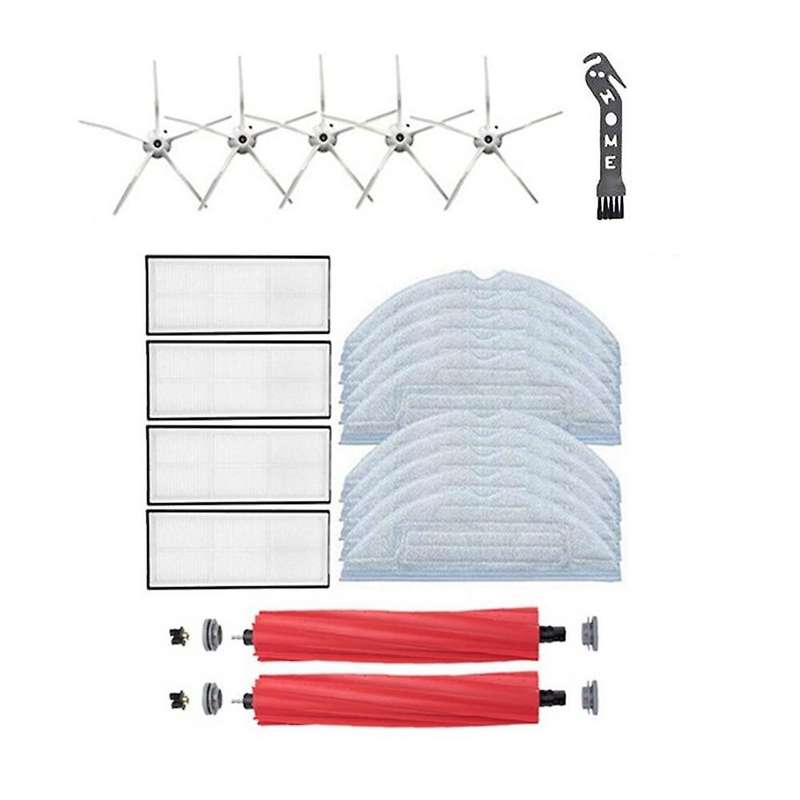 22pcs Vacuum Cleaner Spare Parts Side Brush Main Brush Hepa Filter
