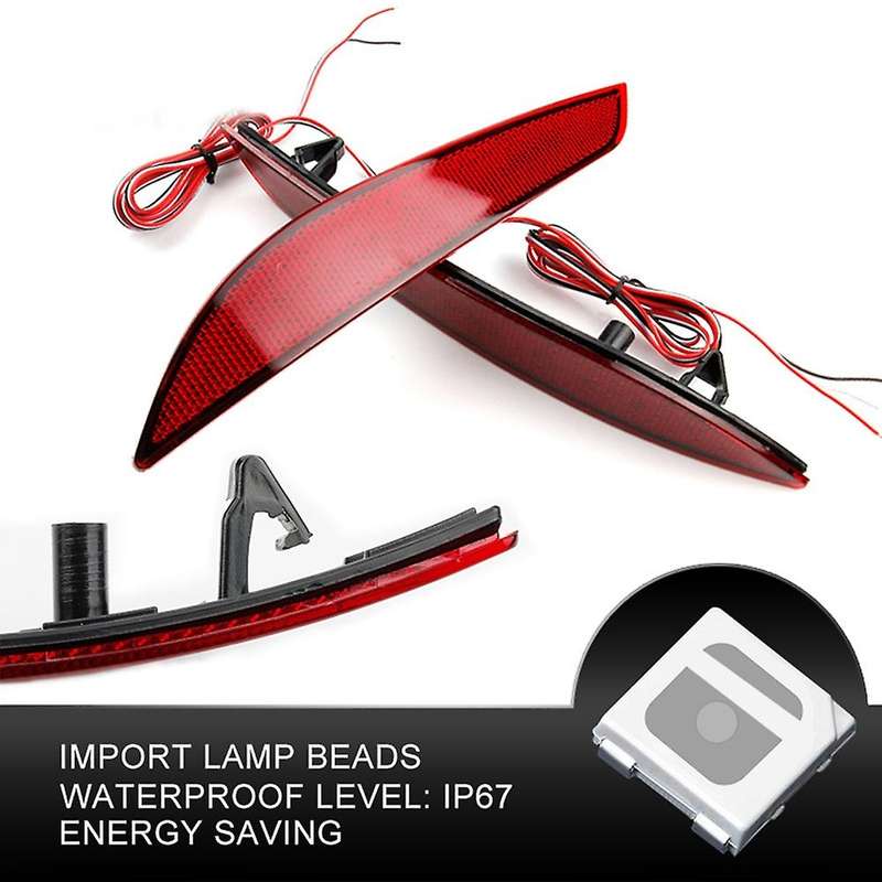 Rear Bumper Led Fog Brake Light Reflector Parking Turn Signal Lamp
