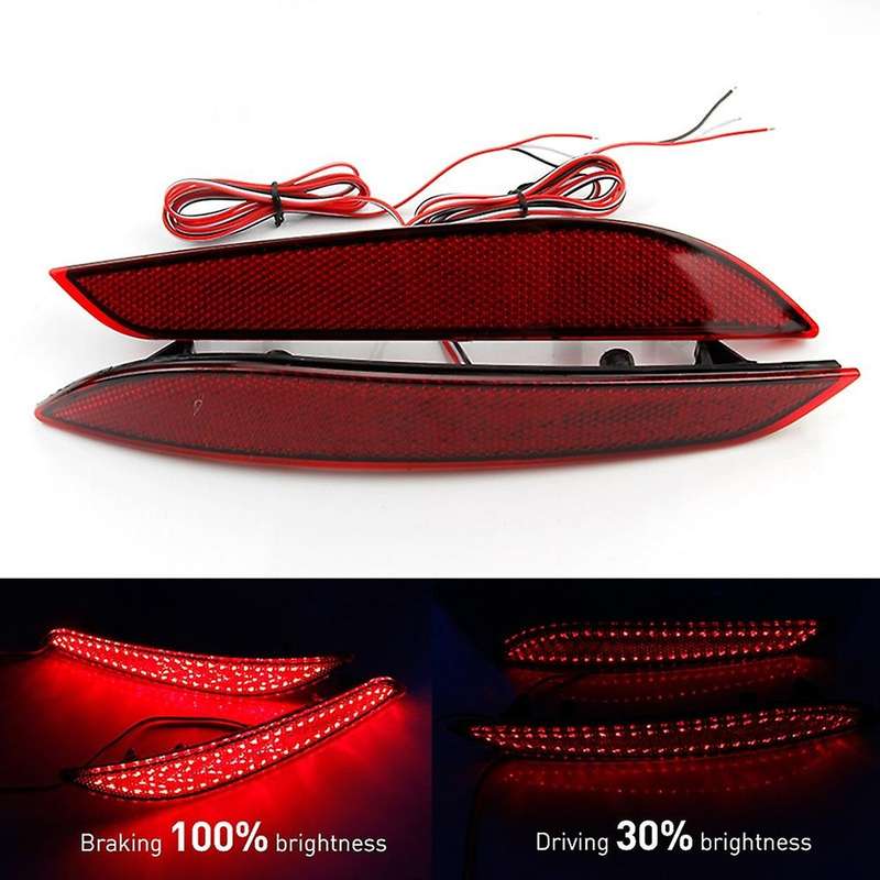 Rear Bumper Led Fog Brake Light Reflector Parking Turn Signal Lamp