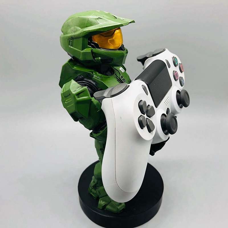 Green Soldier Mobile Phone Stand Armor Knight Robot Watch Drag