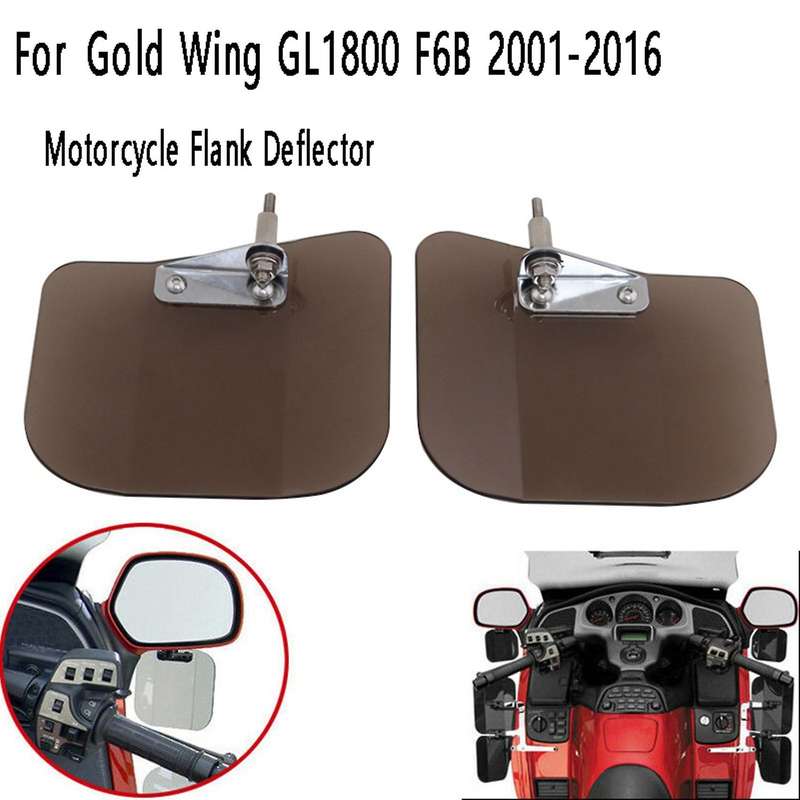 Motorcycle Flank Deflector Rear View Mirror Front Windshield