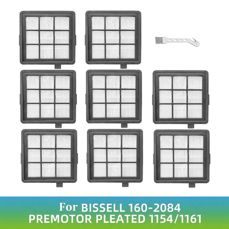 8pcs Hepa Filters for Bissell 1154 116 Washing Floor Machine
