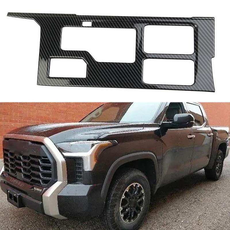 Car Carbon Fiber Abs Gear Box Frame Decoration Cover Trim Stickers