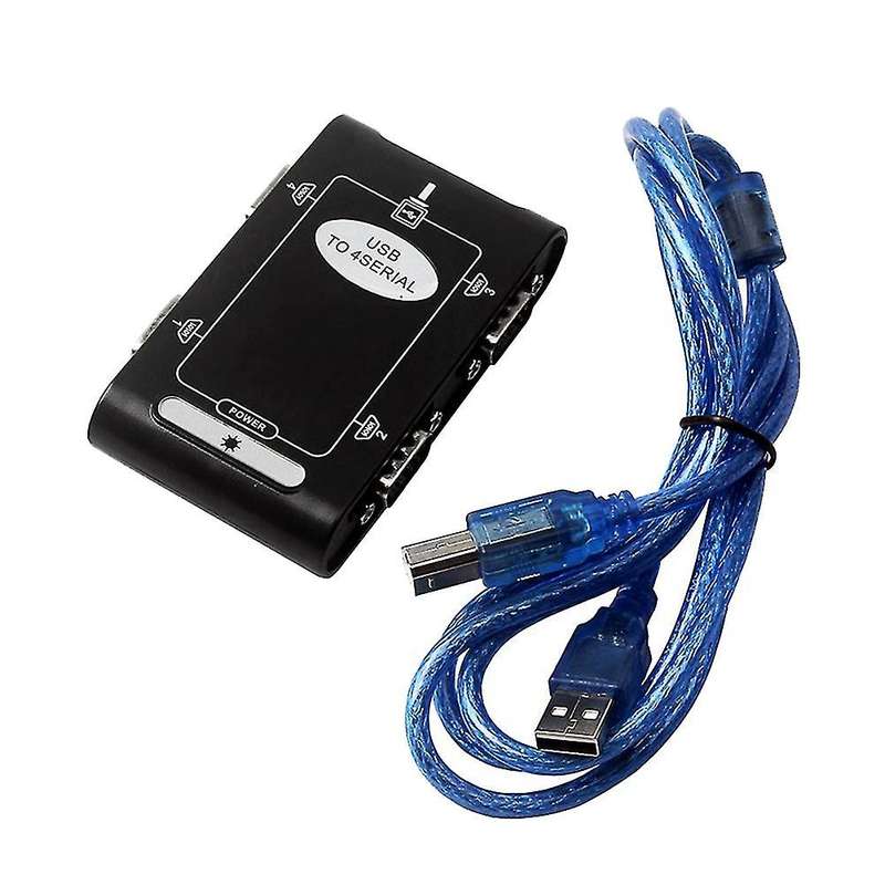4 Port Rs232 to Usb 2.0 Adapter Usb Serial Db9 Com Controller Card