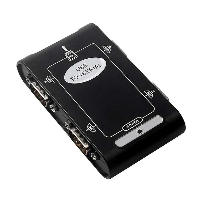 4 Port Rs232 to Usb 2.0 Adapter Usb Serial Db9 Com Controller Card