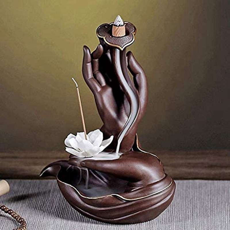 Ceramic Backflow Incense Burner Handicraft Ornaments Chinese Style