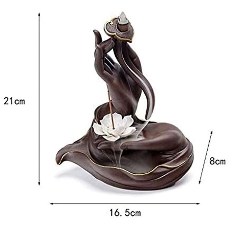 Ceramic Backflow Incense Burner Handicraft Ornaments Chinese Style