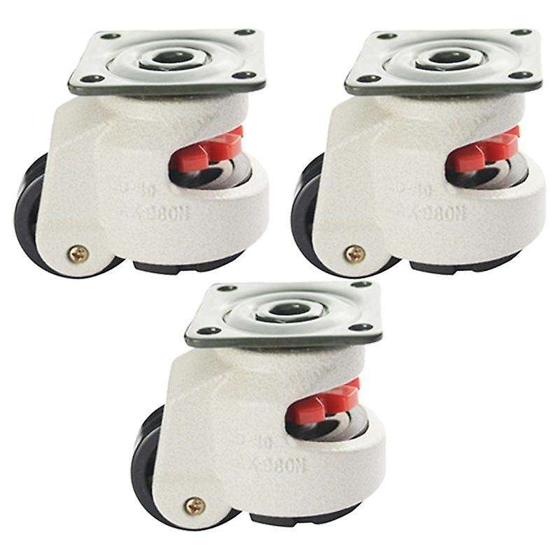 3x Rubber Foot 40f Foot Level Equipment 60 Kg Load Capacity Wheel