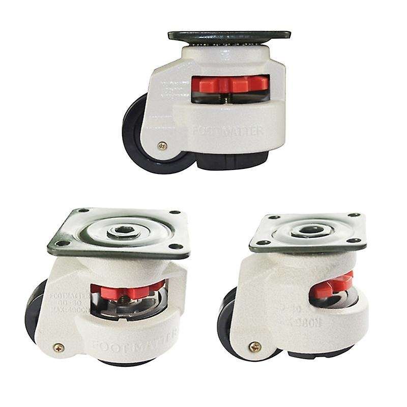 3x Rubber Foot 40f Foot Level Equipment 60 Kg Load Capacity Wheel