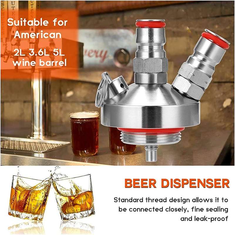 Mini Beers Keg Ball Lock Wines Tap Dispenser for 3.6l/5l/10l