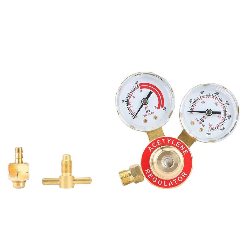 Acetylene Meter Air Intake Cga200 All-copper Pressure Gauge