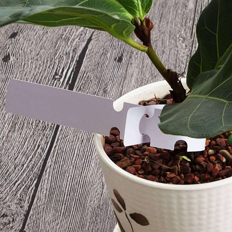 1000pcs 8 Inch Wrap Plant Tags,2x21cm White Plastic Plant Lables
