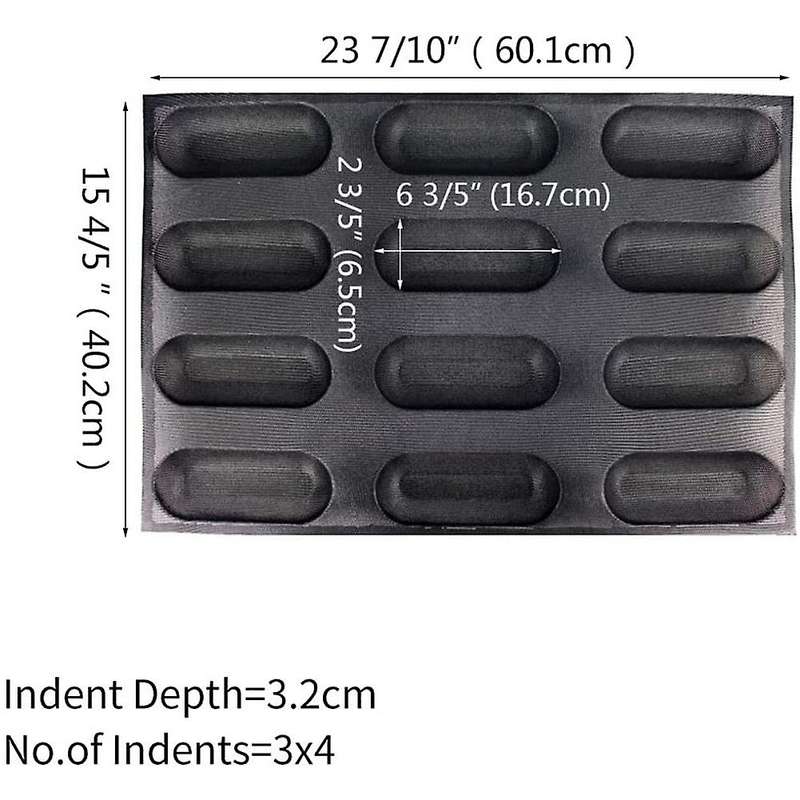 Pan Silicone Bread Baking Mold 12 Loaf for Making Bread