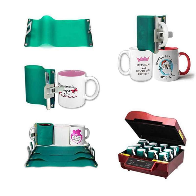 8pcs Silicone Mug Wrap for Sublimation Mugs 11oz Mug Wraps for Oven