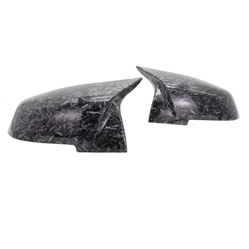 Car Forged Carbon Pattern Side Wing Mirror Cover For-bmw F20 F21 F22