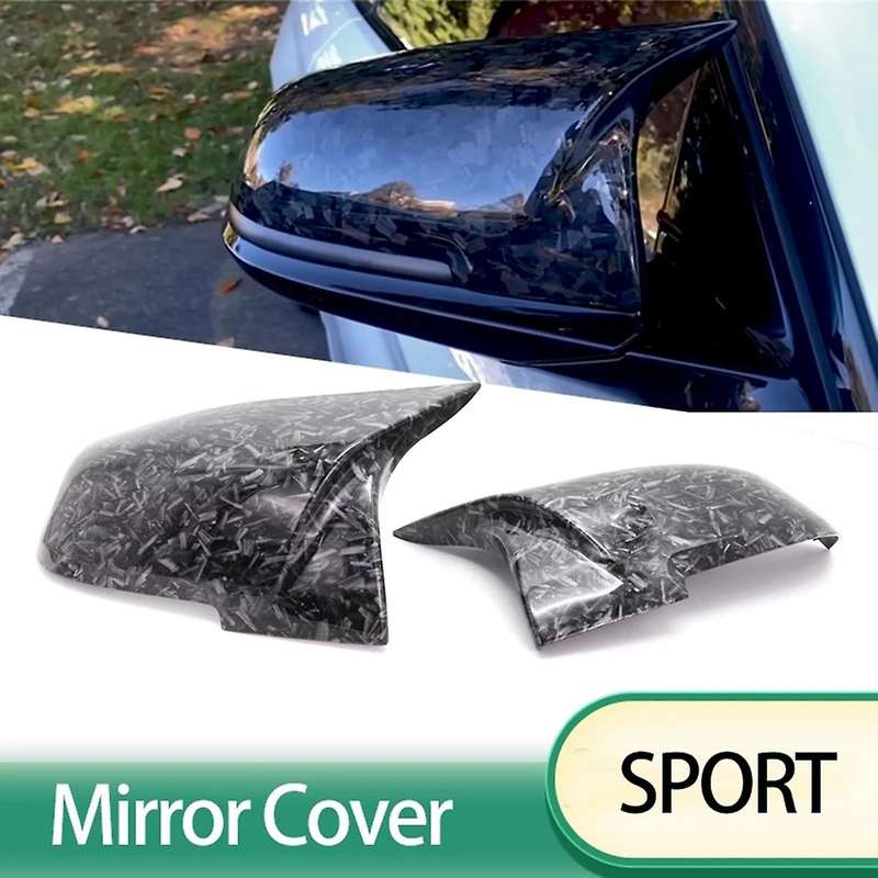 Car Forged Carbon Pattern Side Wing Mirror Cover For-bmw F20 F21 F22