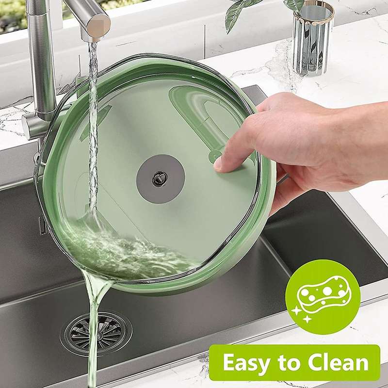 Lazy Susan, 2 Pack Non-skid Rotating Organizer, Round Plastic Green