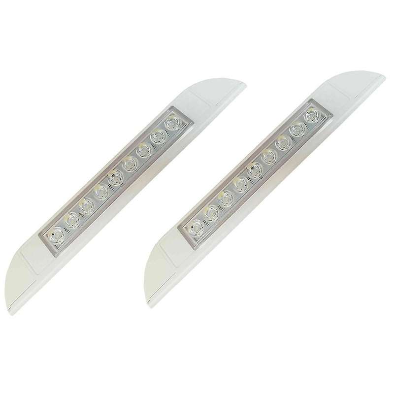 2x 9 Led Awning Light 12v 24v Waterproof 256mm Strip Lamp White