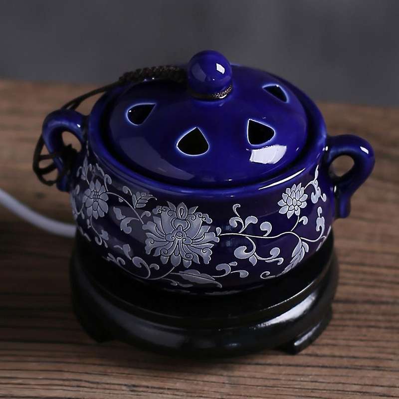 Electric Ceramic Sandalwood Incense Burner Decor