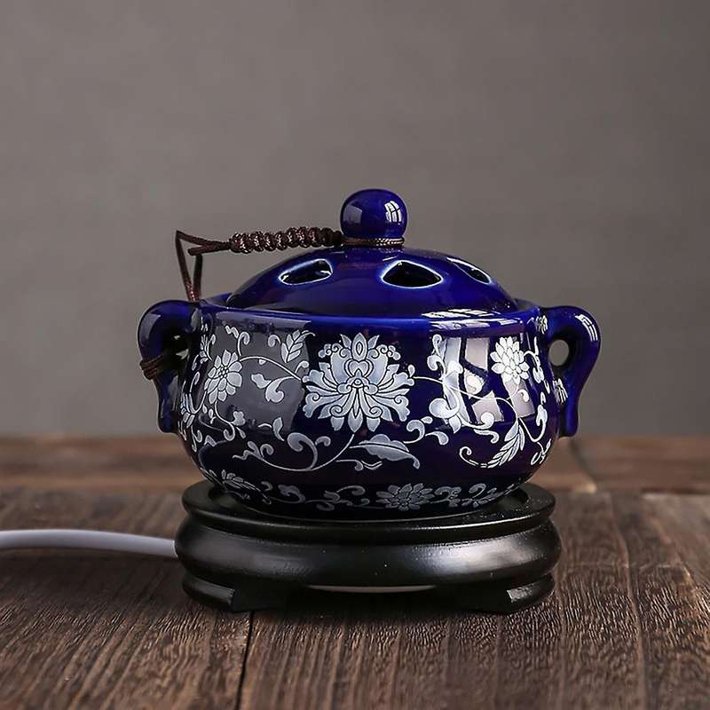 Electric Ceramic Sandalwood Incense Burner Decor