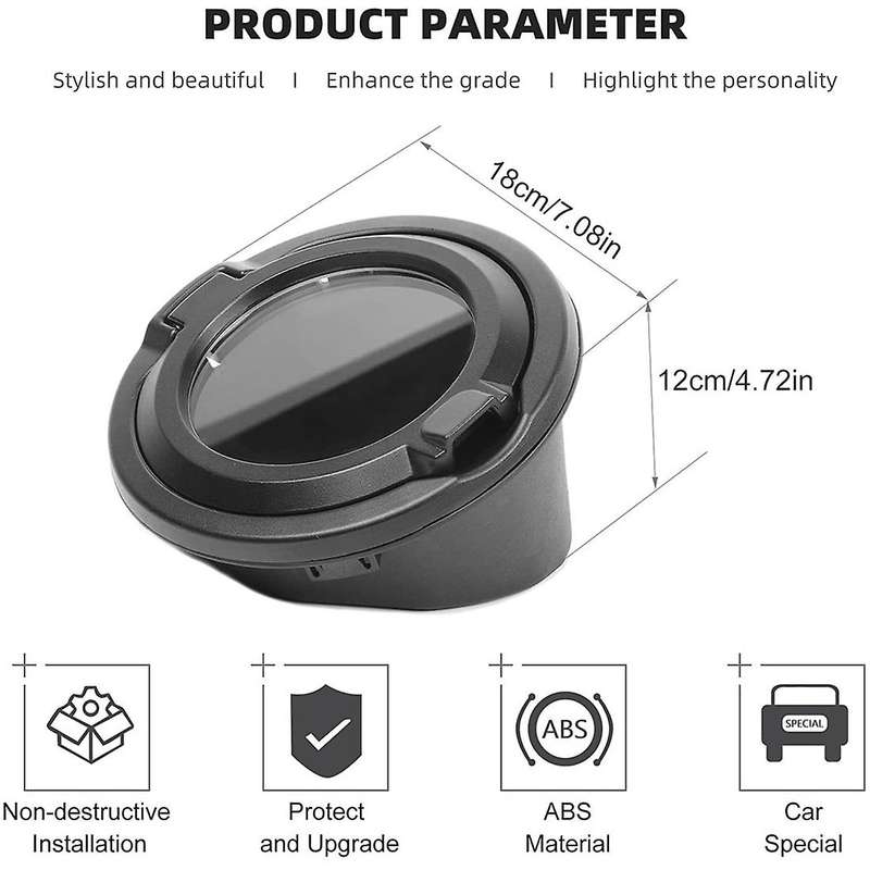 Gas Cover Fuel Tank Door for 2018-2022 Jeep Wrangler Jl Jlu 2/4 Door