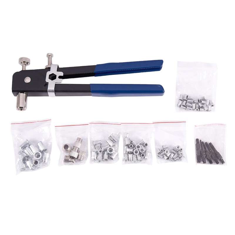Rivet Tool Threaded Insert Hand Riveting Kit Nuts Riveter Tool