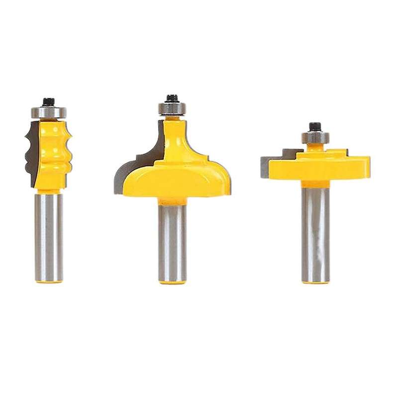 3 Pcs Router Bit Set 1/2 Inch Shank Woodworking Cutters, Router Bits