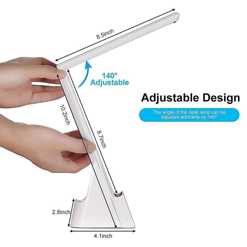 Led Desk Lamp 3 In 1 Fast Charging Station, White