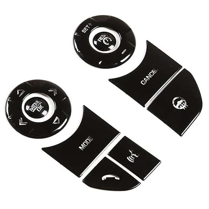 Steering Wheel Button Patch Cover for Land Rover Discovery 5, Black