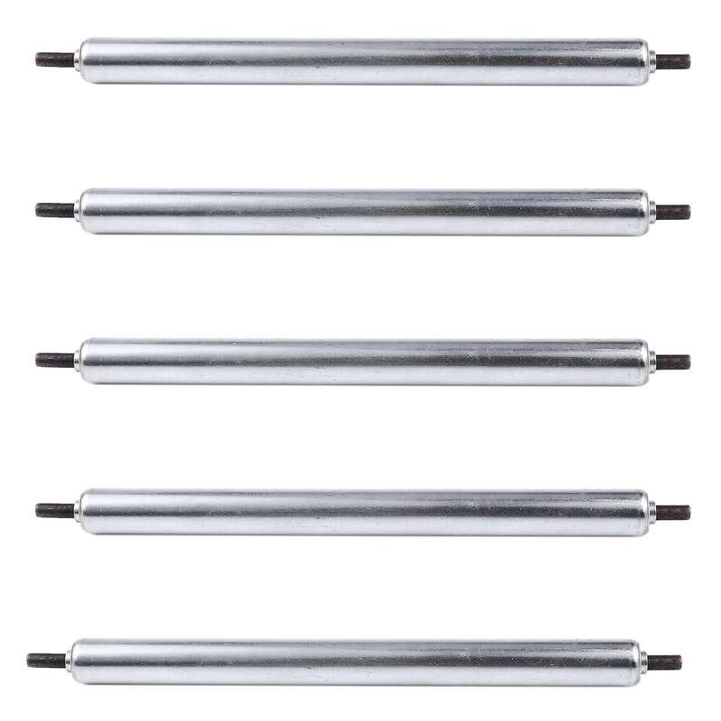 5x 25mm X 300mm Carboon Steel Assembly Line Conveyor Roller