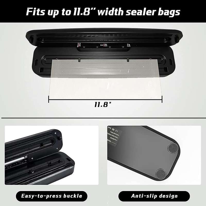 Vacuum Sealer Machine Compact Design Food Preservation Bags Eu Plug A