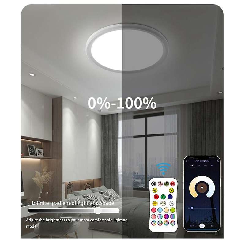 Smart Ceiling Light Rgb Led Ceiling Lamp Wifi App Control Eu Plug
