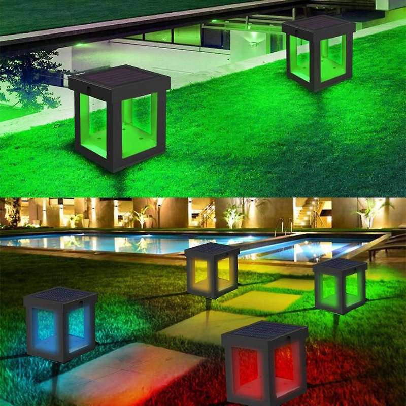 Solar Pillar Light,garden Lawn Light Landscape Grassland Road Lights