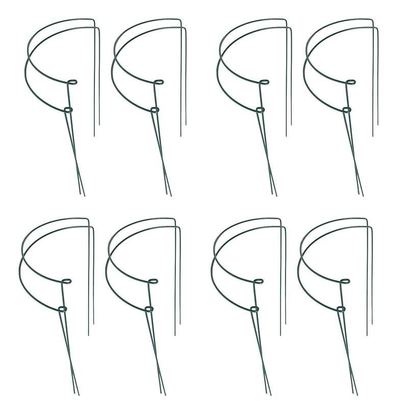 4 Pcs Plant Support Stakes Ring Cage Metal Garden Plant Stake