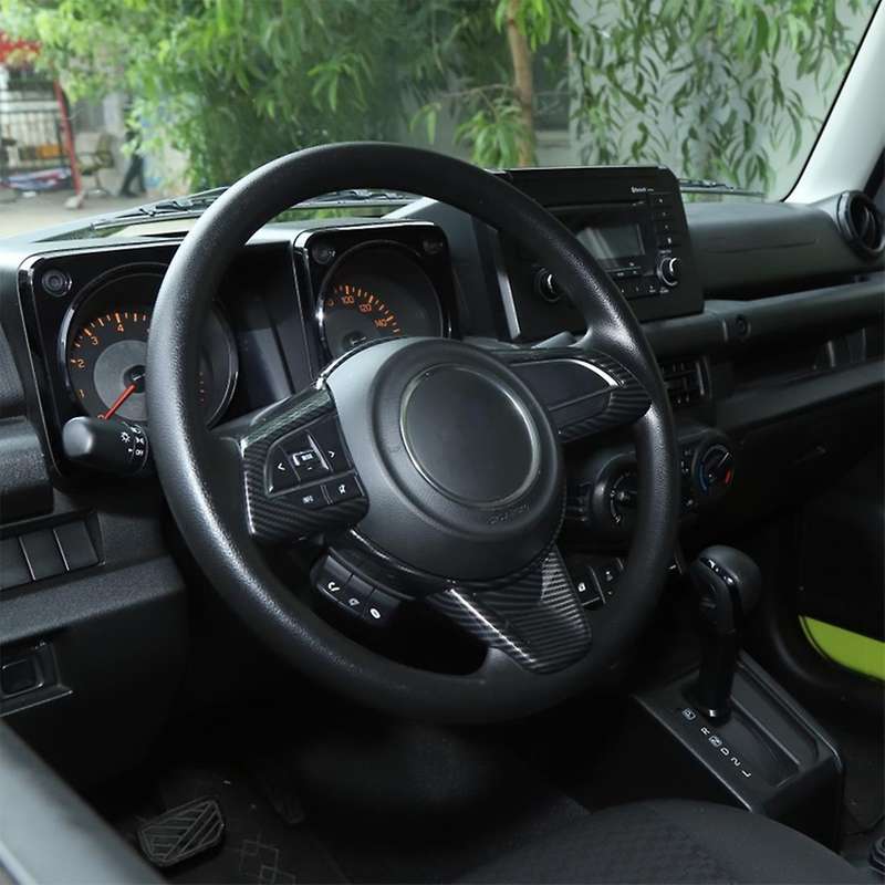 Car Steering Wheel Cover Stickers Trim for Suzuki Jimny 2019-2022 A